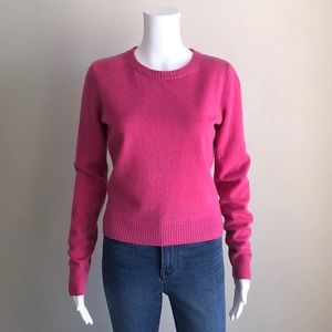 REFORMATION Cashmere Crew Sweater in Pink - S